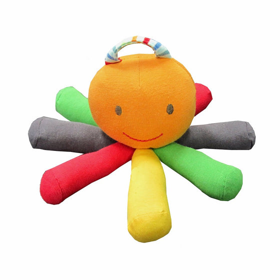 Under The Nile Stripes and Brights Scraptopus Toy in Multi Color