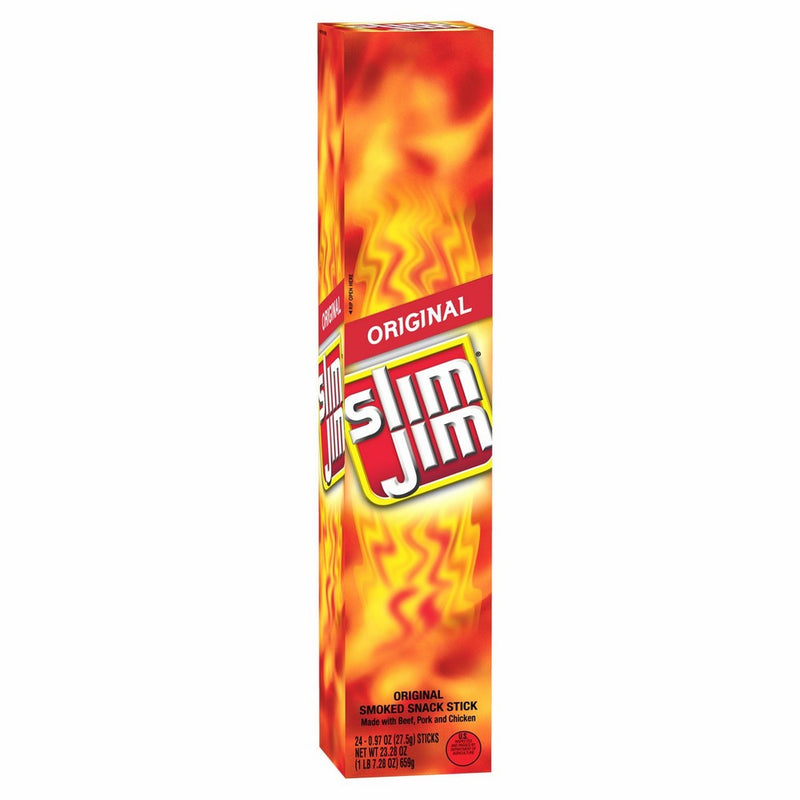 Slim Jim Giant Smoked Snacks, Original, 24 Count