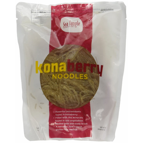 Konaberry Kelp Noodles (2 Pack/Bags) Raw Seaweed Noodles Infused With Konaberry For Added Antioxidants!