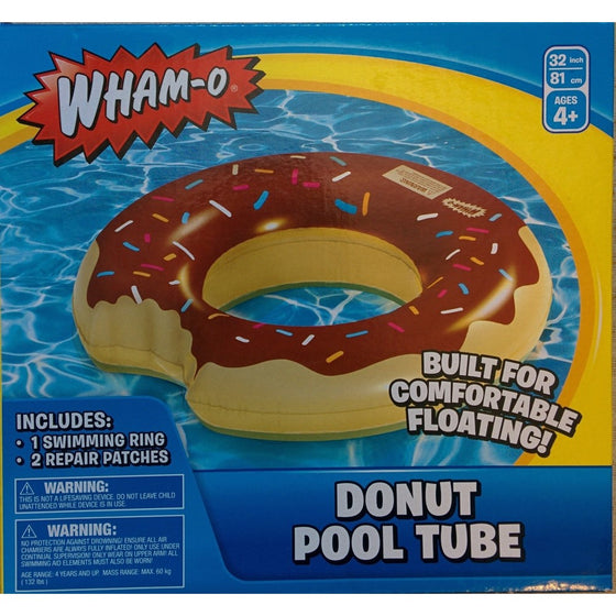 Wham-O Inflatable Donut Pool Tube, Color may vary