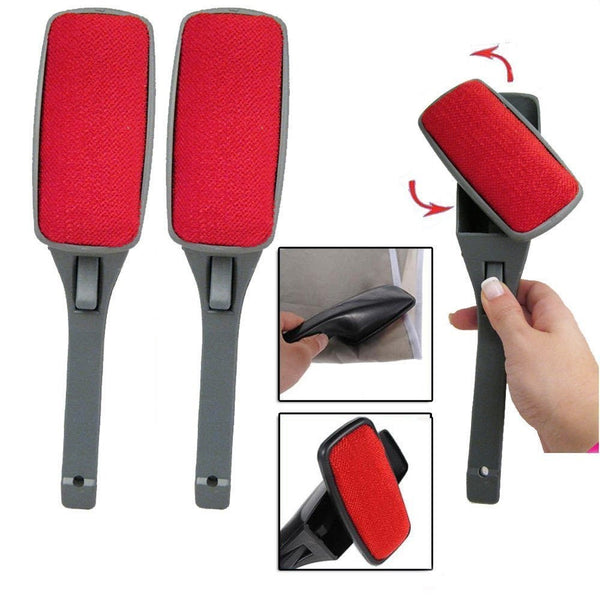 (2 Pack) Magic Lint Brush Pet Hair Remover Clothing with Swivel