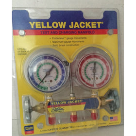Yellow Jacket 41212 Manifold Only with 2-1/2" Gauge, psi, R-12/22/502