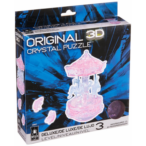 Bepuzzled Original 3D Crystal Puzzle - Deluxe Carousel