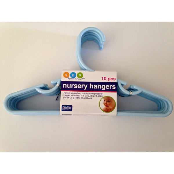 Delta Nursery Hangers 10pk. Blue (blue)