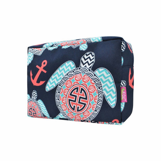 Sea Turtle Anchor NGIL Large Cosmetic Travel Pouch