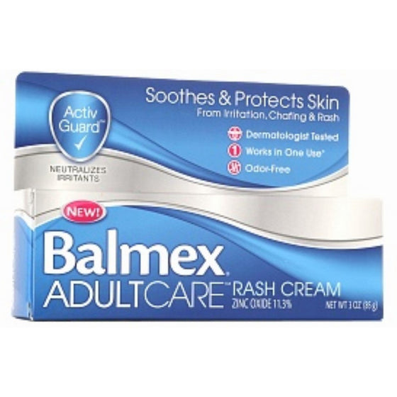 Balmex Adult Care Rash Cream 3 oz (Pack of 3)