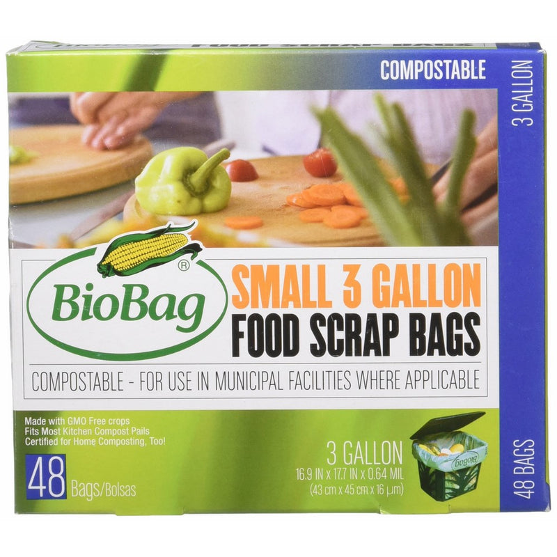 Bio Bag Compostable Small 3 Gallon Bags 48 Count by BioBag