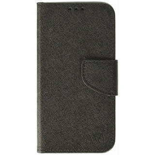 MyBat Wallet Case for Acer Liquid M330 - Black Pattern/Black Liner