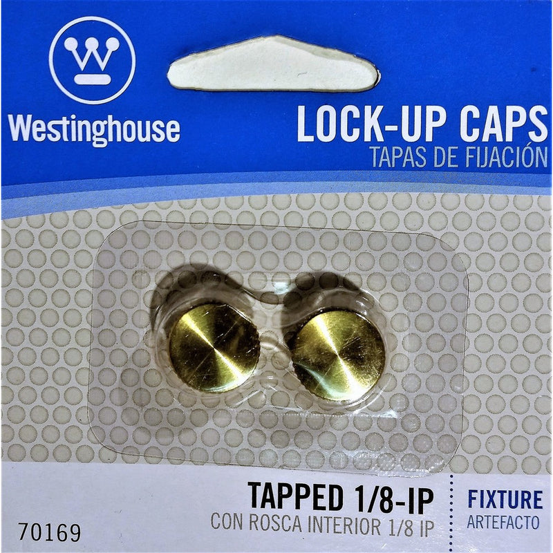 Westinghouse Lamp Lock-Up Caps, Brass