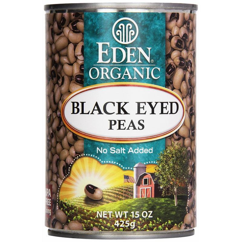 Black Eyed Peas Organic 15 Ounce (425 grams) Can