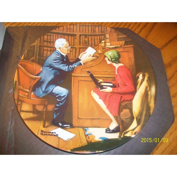 Norman Rockwell Collector Plate - The Professor