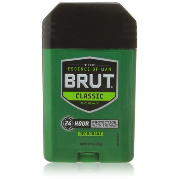 Brut Oval Solid Deodorant For Men, 2.25 oz