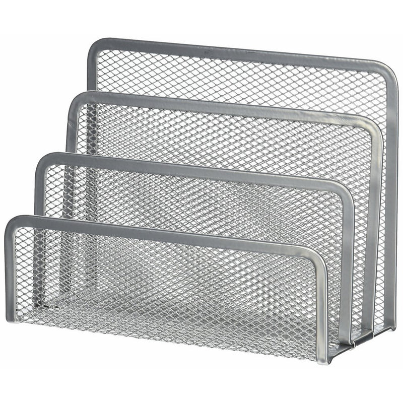 Design Ideas Letter Holder, Mesh, Silver