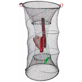 Promar TR-503 Crawfish/Bait Trap, 24-Inch by 12-Inch Collapsible Black Netting