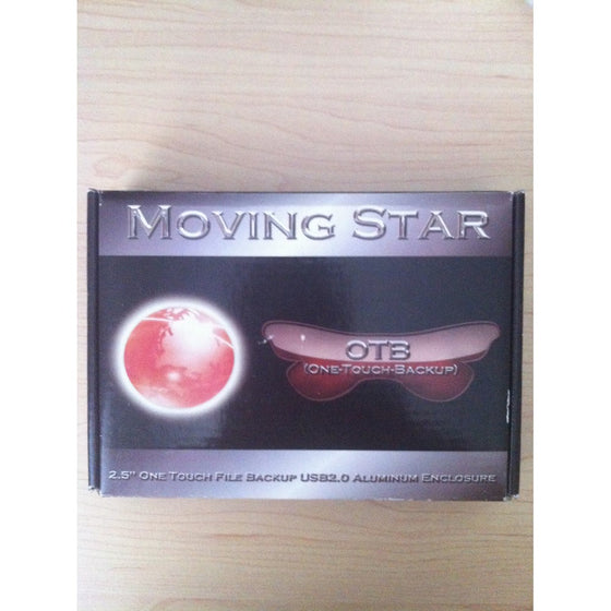 Moving Star 2.5" USB 2.0 HDD Aluminum Enclosure