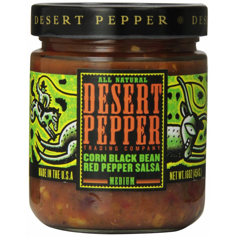 Desert Pepper Black Bean, Roasted Pepper, and Corn Salsa, 16 oz