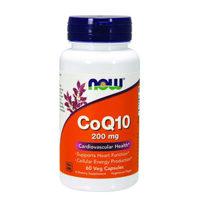 NOW CoQ10 200 mg,60 Veg Capsules