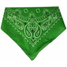 Carolina Have, A, Hank Paisley Bandannas, 22-Inch by 22-Inch, Kelly Green