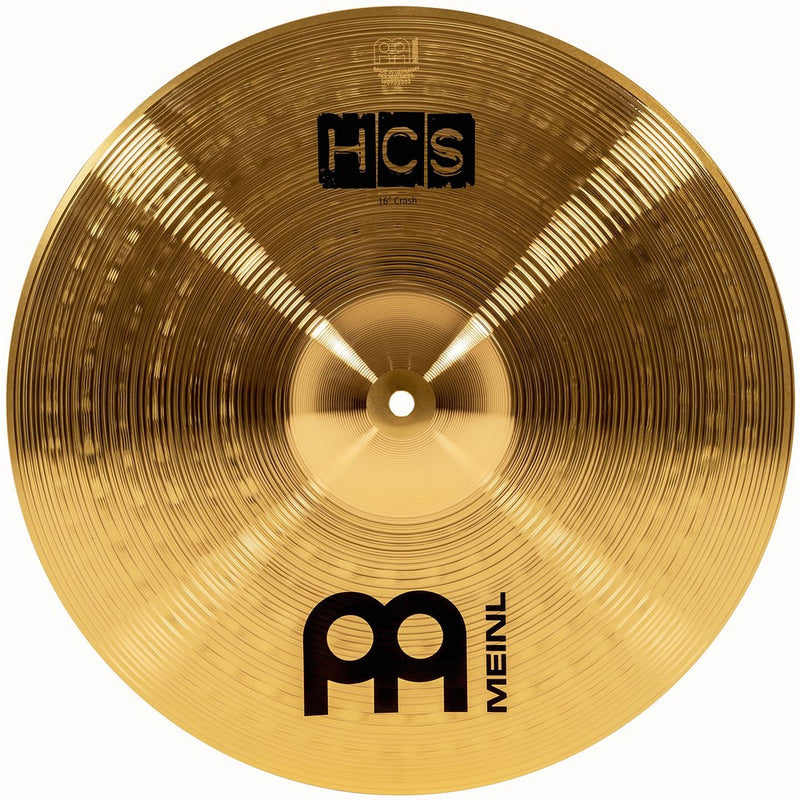 Meinl Cymbals HCS16C 16" HCS Brass Crash Cymbal for Drum Set (VIDEO)