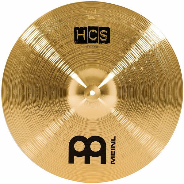 Meinl Cymbals HCS18CR 18" HCS Brass Crash/Ride Cymbal for Drum Set (VIDEO)