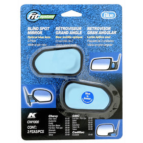 Fit System CW1000 Custom Spot Mirror with Optical Blue Lens - Pair