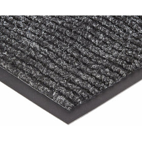NoTrax 109 Brush Step Entrance Mat, for Lobbies and Indoor Entranceways, 4' Width x 8' Length x 3/8" Thickness, Charcoal