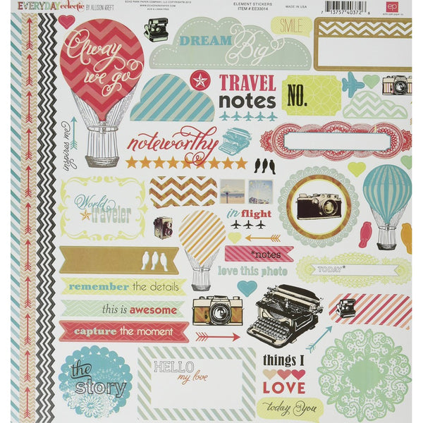 Echo Park Paper Everyday Eclectic Collection Scrapbooking Kit