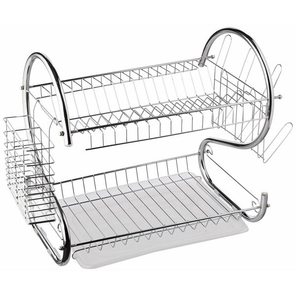 Better Chef DR-16, 16-Inch, Chrome Plated, S-Shaped, Rust-Resistant, 2-Tier Dishrack