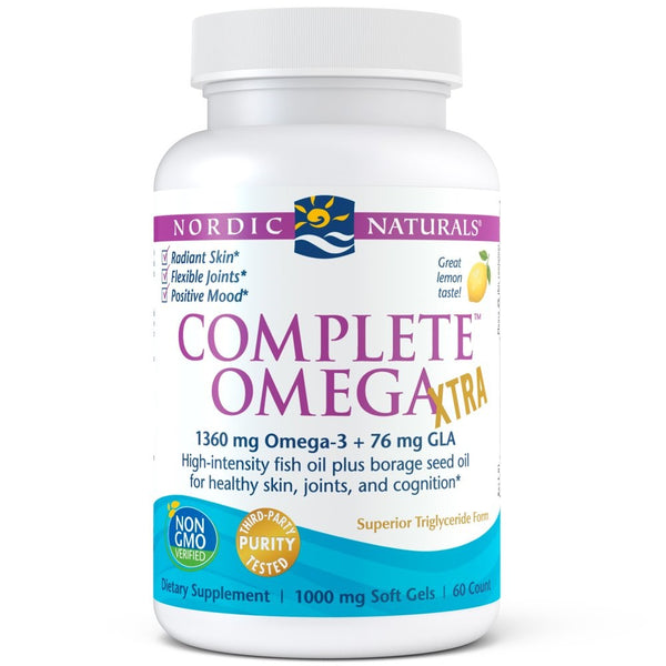 Nordic Naturals - Complete Omega Xtra, Optimal Support for Brain, Skin, Bones, and Joints, 60 Soft Gels