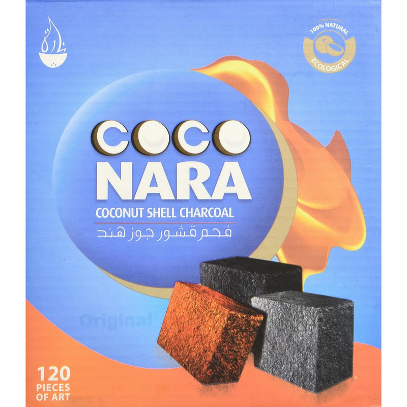 Box of 120pcs Coconut Coco nara coconara Premium Lighting Hookah Hokah charcoal coals- TOTAL 240pcs