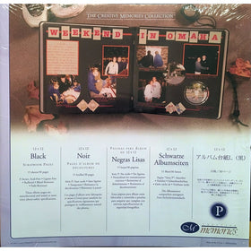 Creative Memories 12 x 12 Scrapbook Pages Black Refill Pages 2004 Vintage