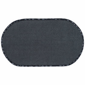 Envision Home 443300 Microfiber Pet Bowl Mat, 12.5 by 21.5-Inch, Black