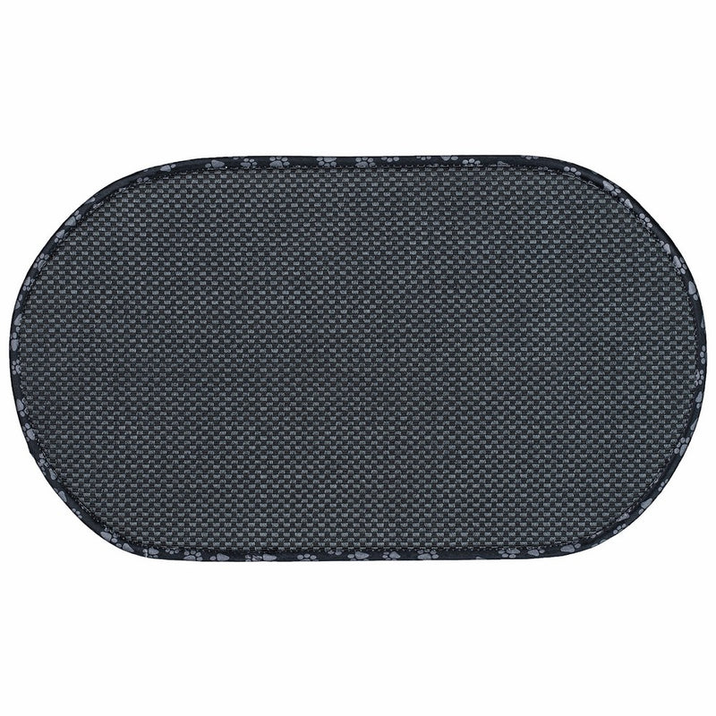 Envision Home 443300 Microfiber Pet Bowl Mat, 12.5 by 21.5-Inch, Black