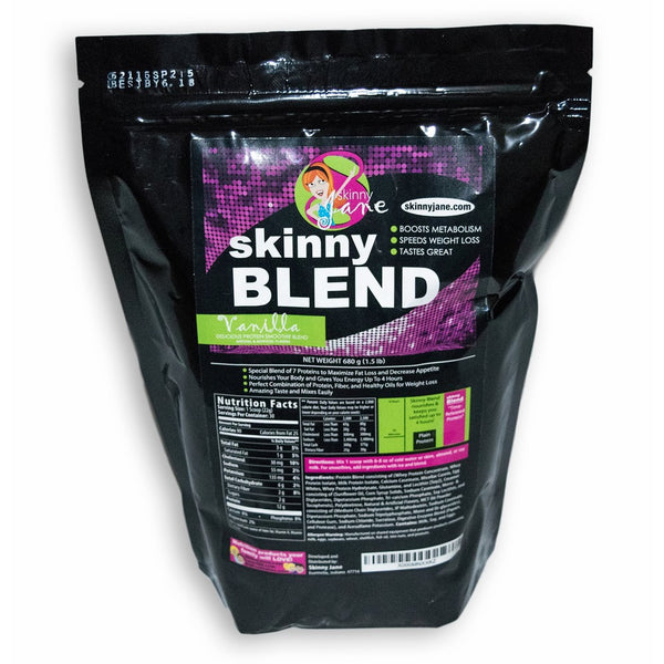 Skinny Blend - Best Tasting Protein Shake for Women - Delicious Smoothie - Weight Loss - Low Carb - Diet Supplement - Weight Control - Appetite Suppressant - Increase Energy - 30 Shakes/ Bag (Vanilla)