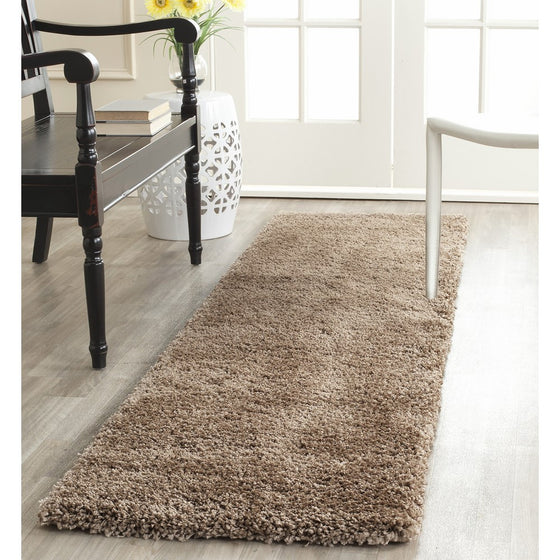 Safavieh Milan Shag Collection SG180-1414 Dark Beige Area Rug (2' x 4')