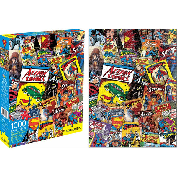 Aquarius DC Comics Superman Collage 1000 Piece Jigsaw Puzzle