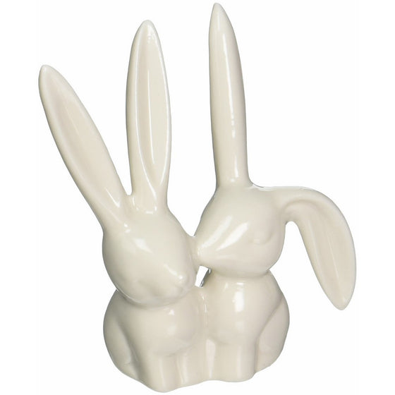 Creative Co-op Ceramic Bunny Rabbit Ring Holder