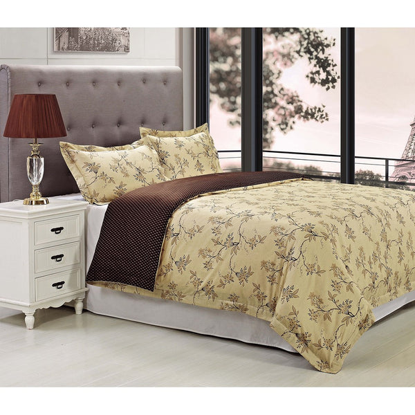 Superior 300 Thread Count Woodhaven Duvet Cover Set, Full/Queen