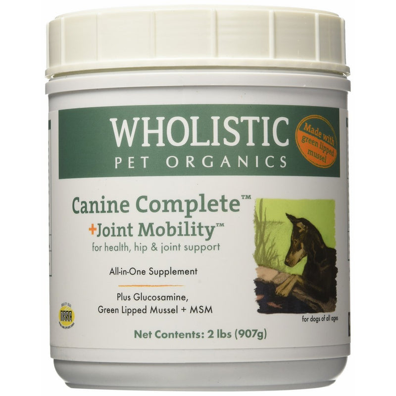 Wholistic Pet Organics Canine Complete Plus Joint Mobility with Green Lipped Muscle Supplement, 2 lb