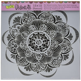 Crafters Workshop TCW633 Template, 12" x 12", Gin Blossom, White
