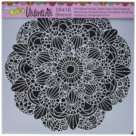 Crafters Workshop TCW632 Template, 12" x 12", Sweet Posey, White