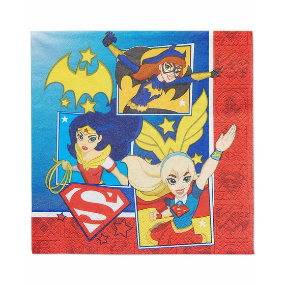 American Greetings DC Super Hero Girls Lunch Napkins (16 Count)