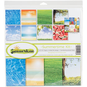 Reminisce SUM-200 Summertime Scrapbook Collection Kit