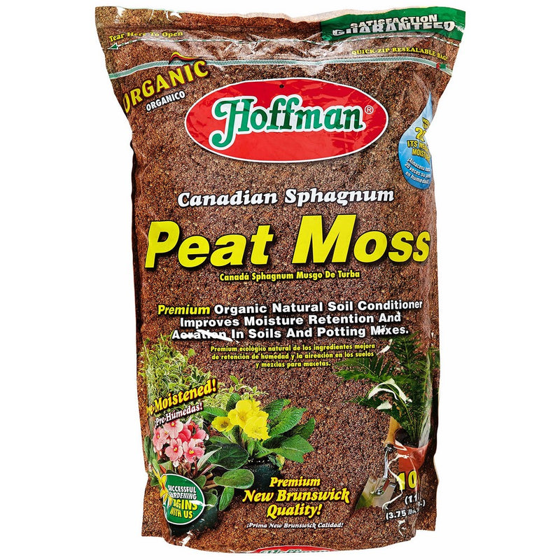 Hoffman 15503 Canadian Sphagnum Peat Moss, 10 Quarts