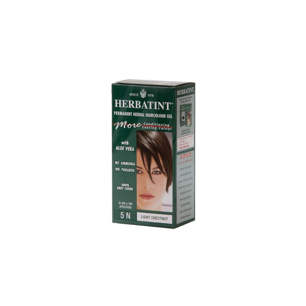 Herbatint Herbal Haircolor Permanent Gel 5N Light Chestnut 4.56 oz