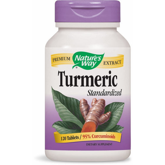 Nature's Way Standardized Turmeric; 95% Curcuminoids; TRU-ID Certified; Vegetarian, 120 Tablets