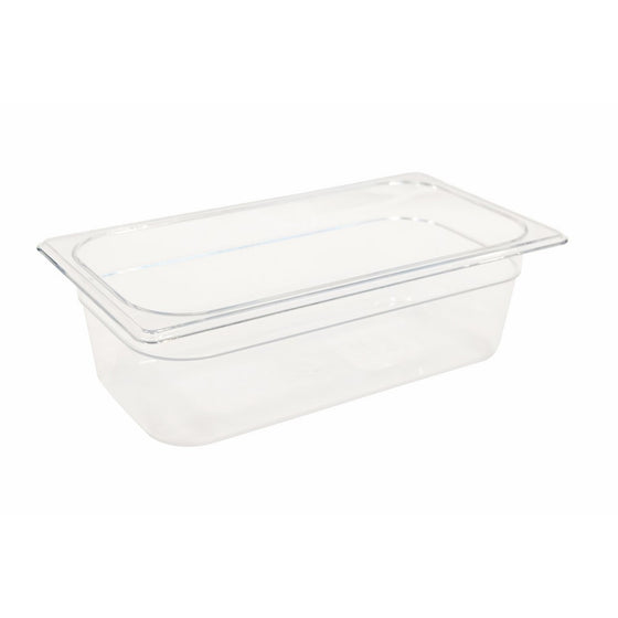 Rubbermaid Commercial Products FG117P00CLR 1/3 Size 4-Quart Cold Food Pan