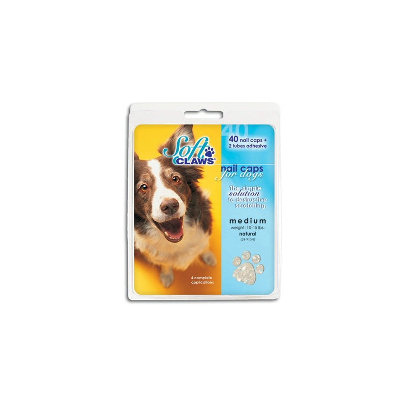 Soft Claws Dog and Cat Nail Caps Take Home Kit, Large, Natural