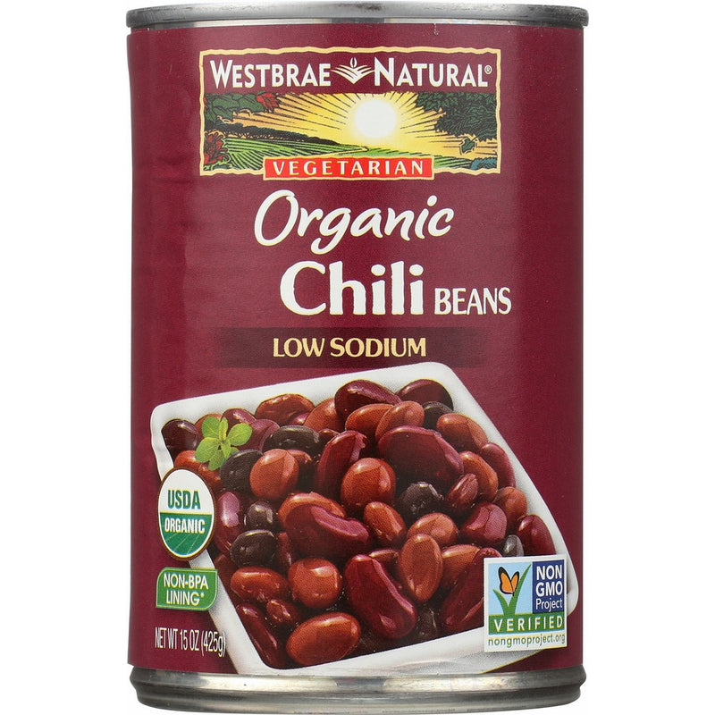 Westbrae Natural Organic Chili Beans, 15 Ounce Cans (Pack of 12)