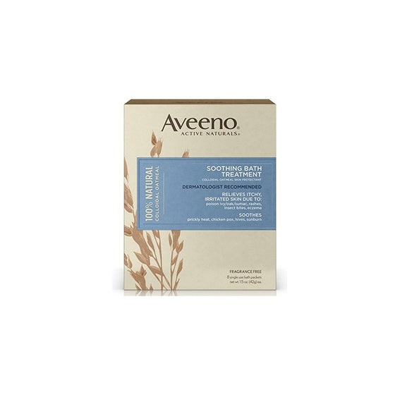 Aveeno Soothing Bath Treatment For Itchy, Irritated Skin, 8 Count